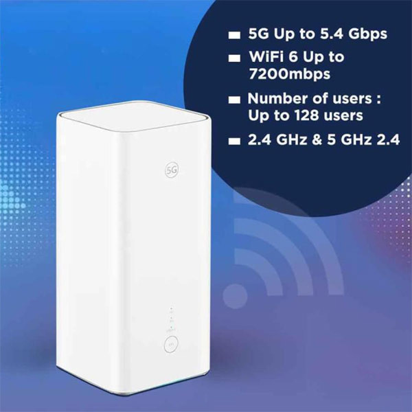 مودم رومیزی  CPE PRO5 هواوی مدل Huawei (H158-381) 5G  (ورژن ۴-۲۰۲۵) /آکبند
