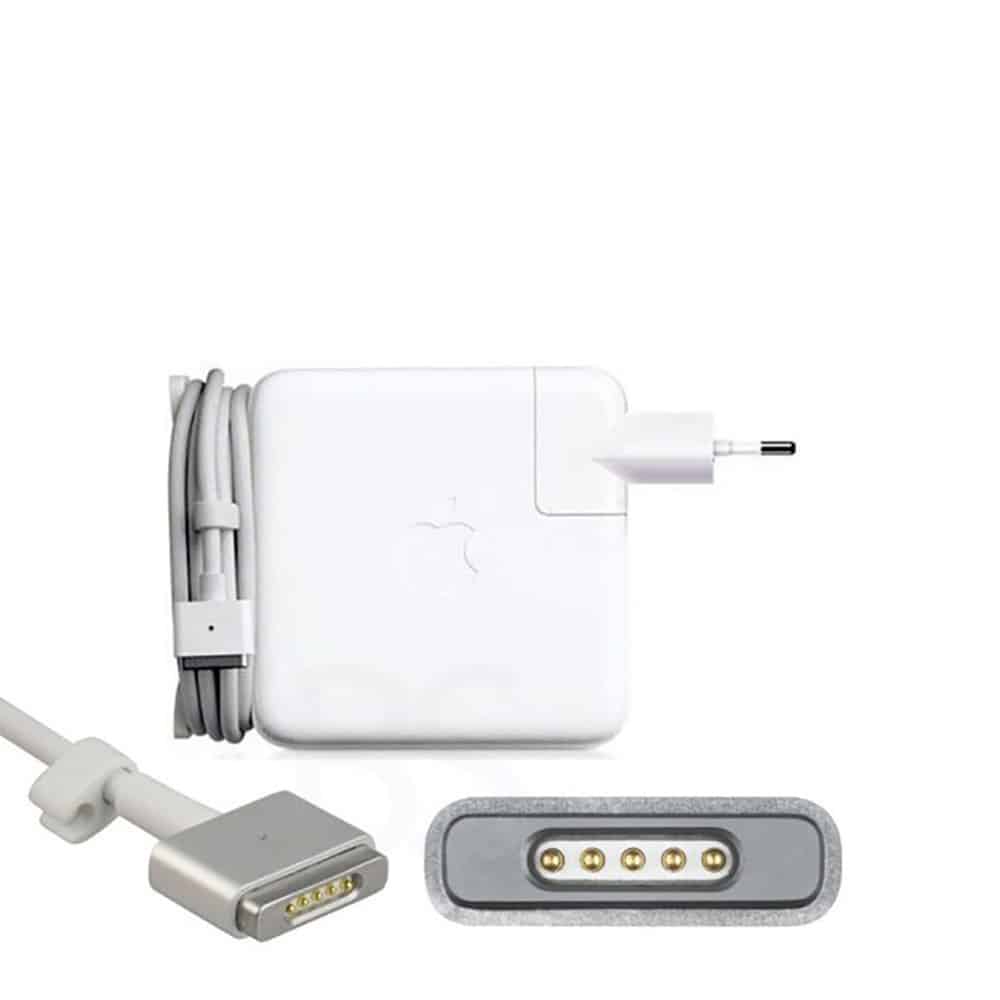 شارژر 45 وات اورجینال اپل دو پین Apple MagSafe مدل A1436 به همراه کابل