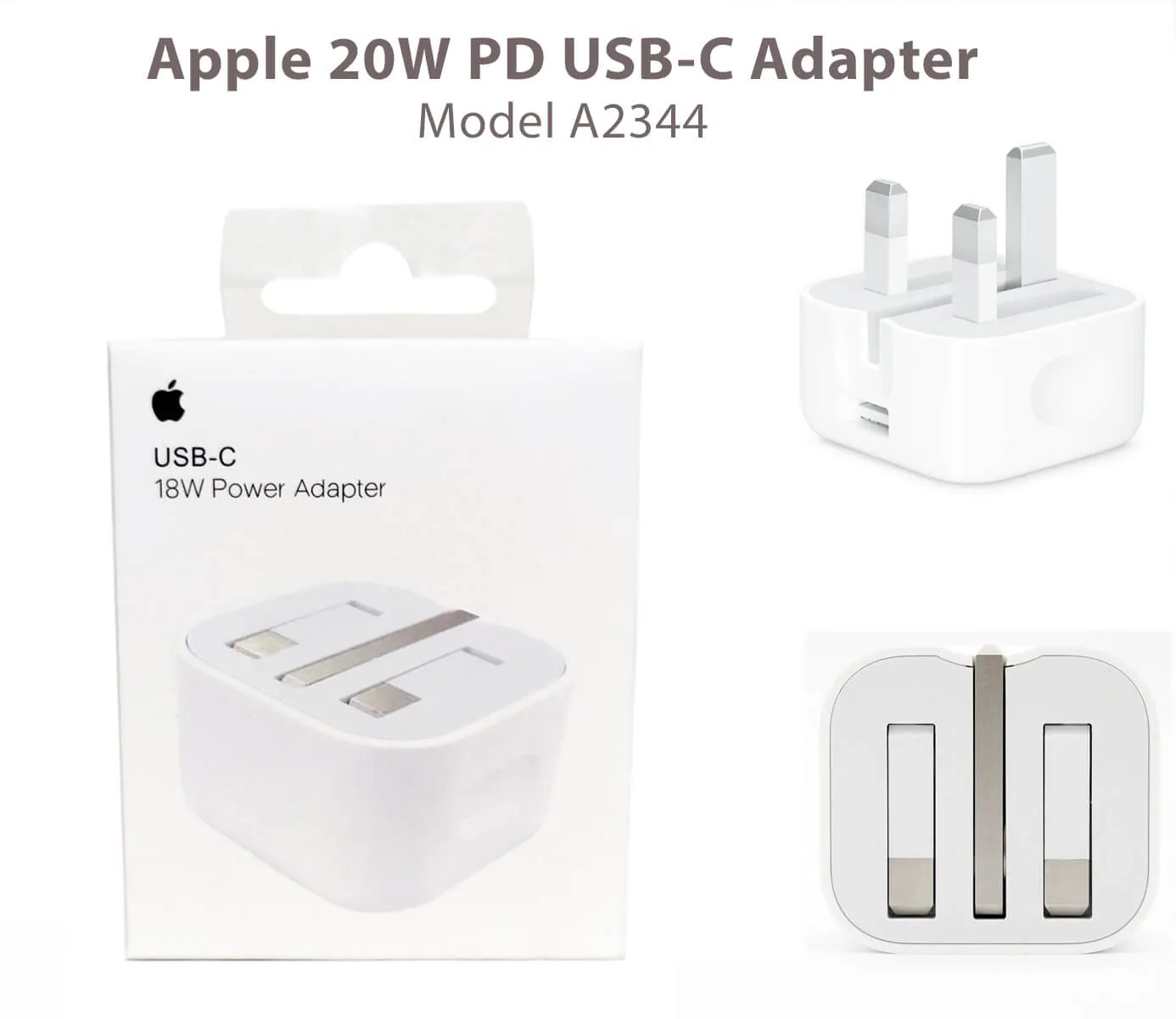 شارژر اصلی ۲۰ وات اپل USB-C 3Pin