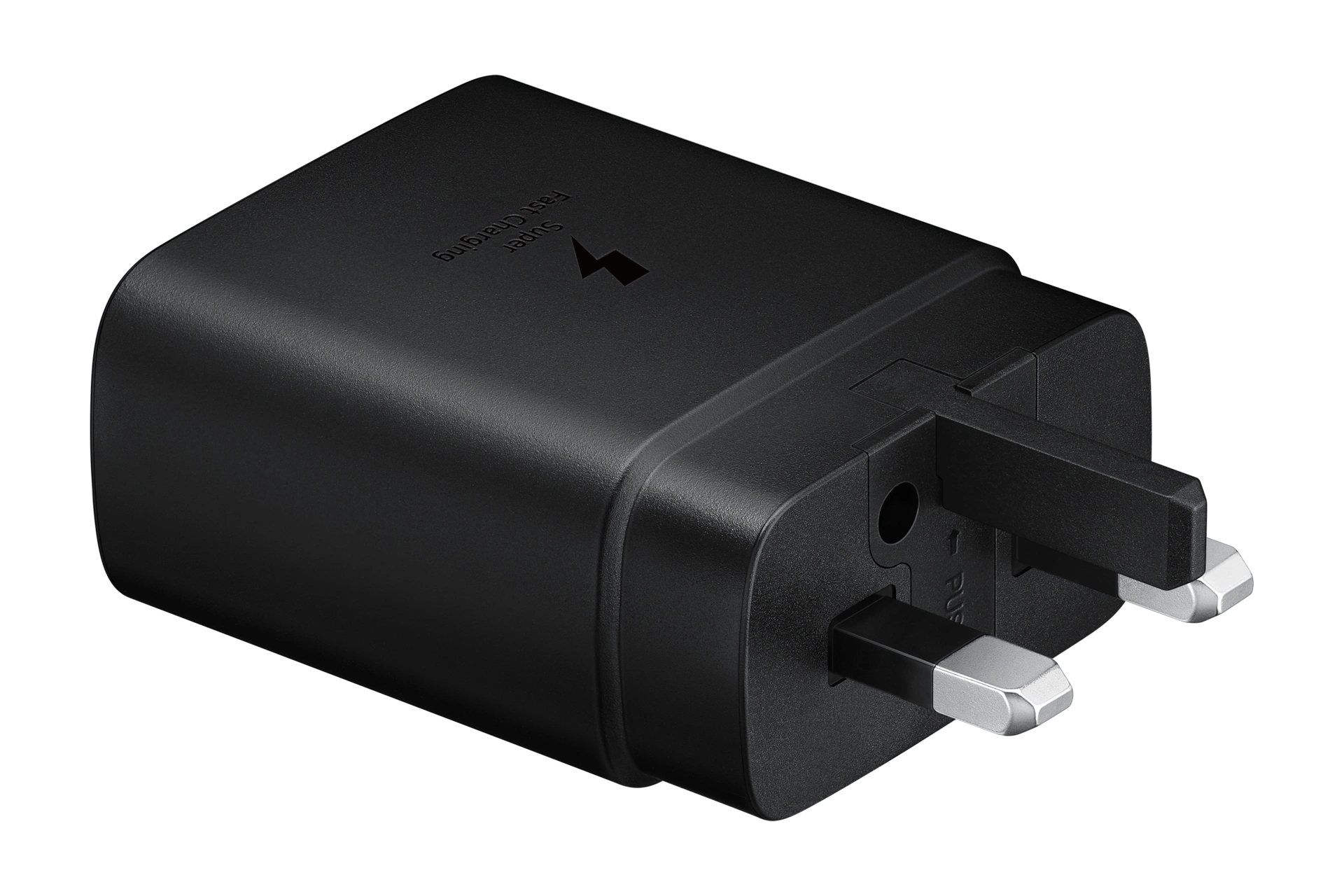 شارژر سریع ۴۵ وات سامسونگ اصل همراه با کابل USB-C به USB-C | سه‌پین UK - مدل Travel Adapter EP-TA845XBEGGB