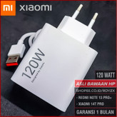 شارژر فوقسریع ۱۲۰ وات شیائومی دو پین| HyperCharge + کابل Type C| اورجینال