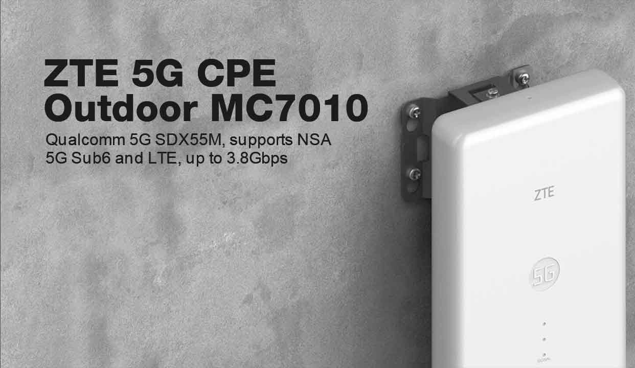 مودم فضای باز 4G/5G/TDLTE ZTE MC7010 | مودم حرفه‌ای فضای باز ZTE | آکبند