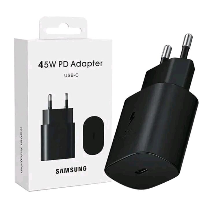 شارژر 45 وات اصل سامسونگ | Super fast charger با دو پین اروپایی | اورجینال