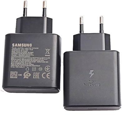 شارژر 45 وات اصل سامسونگ | Super fast charger با دو پین اروپایی | اورجینال