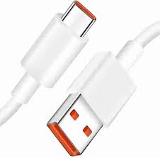کابل شارژ 3 آمپر شیائومی کانکتور نارنجی (Orange | Fast Charge 3A | USB-C) |  اورجینال
