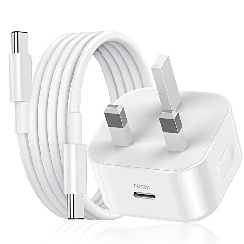 شارژر اورجینال آیفون 16 اپل + کابل کنفی USB-C | فست شارژ 20 وات