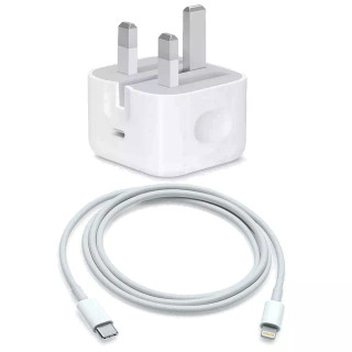 شارژر اورجینال آیفون 16 اپل + کابل کنفی USB-C | فست شارژ 20 وات