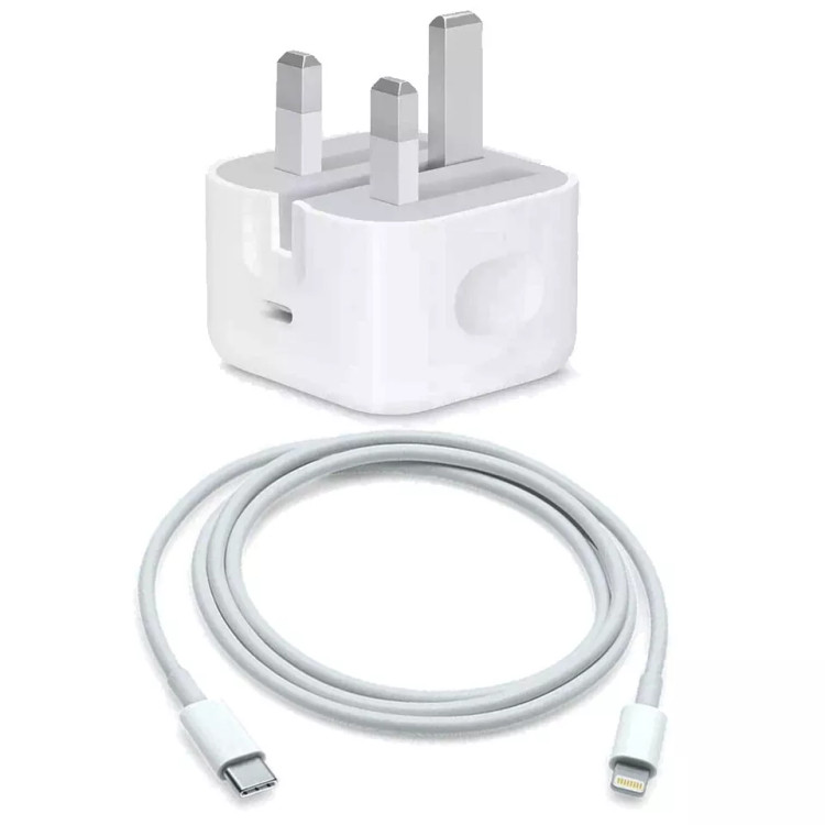 شارژر اورجینال آیفون 16 اپل + کابل کنفی USB-C | فست شارژ 20 وات