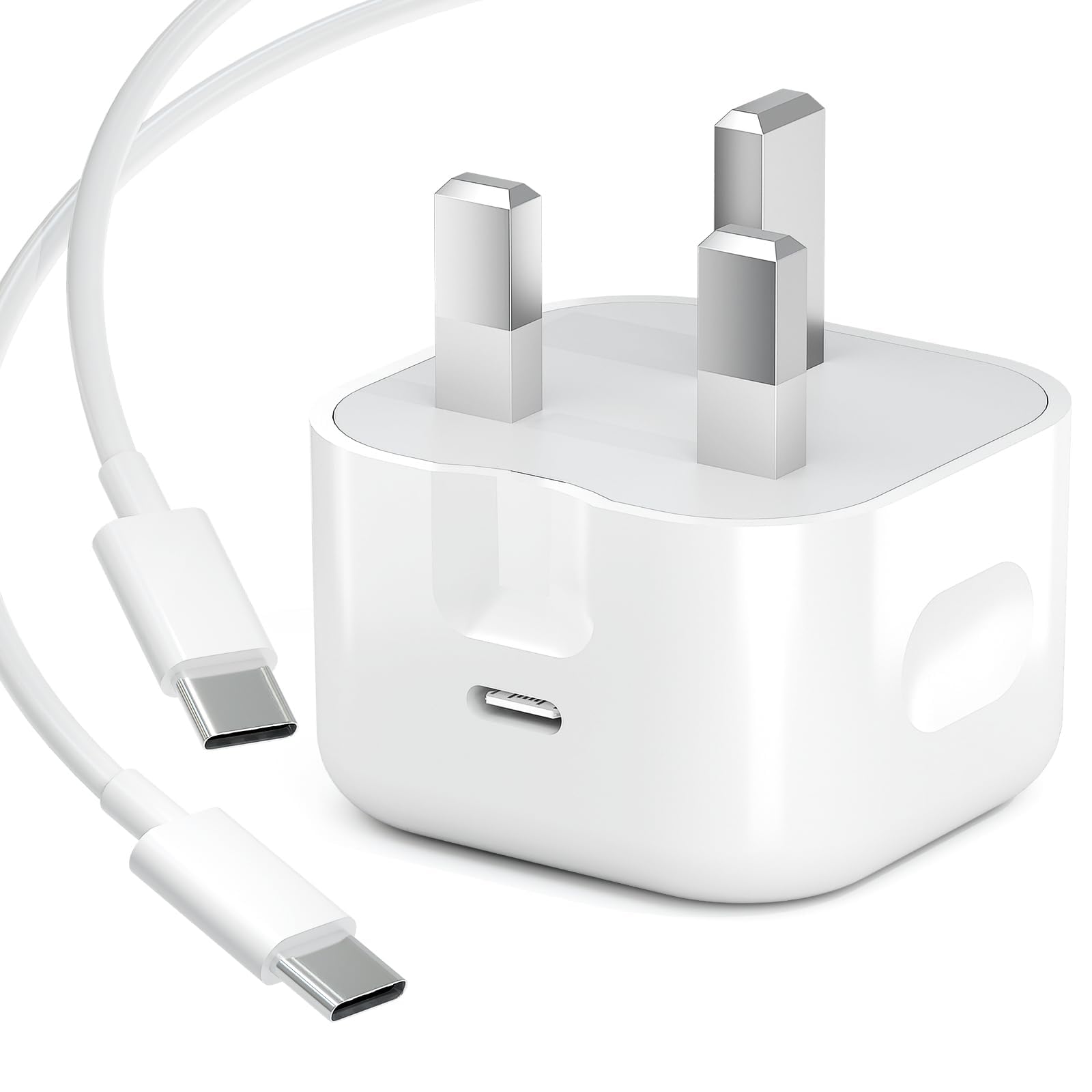 شارژر اصلی آیفون 15 اپل استور + کابل کنفی USB-C اورجینال | فست شارژ