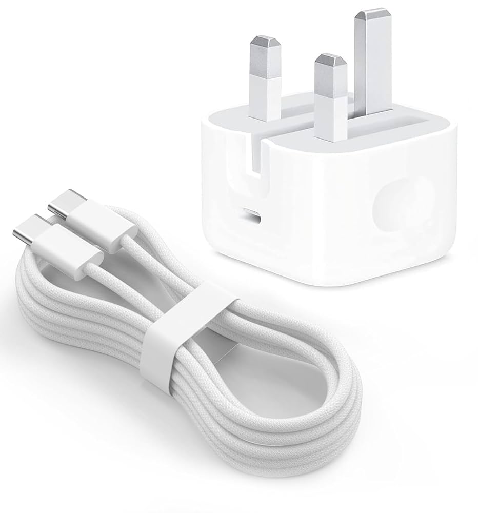 شارژر اصلی آیفون 15 اپل استور + کابل کنفی USB-C اورجینال | فست شارژ